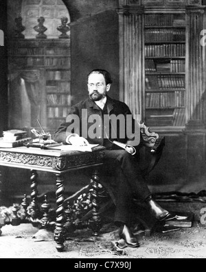 Französischer Schriftsteller EMILE ZOLA (1840-1902). Foto von Nadar Stockfoto