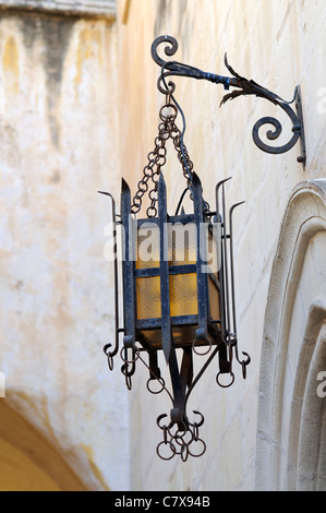 Alten Straßenlaterne in Mdina, Malta Stockfoto