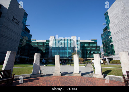 AIB Allied Irish Bank internationales Zentrum Hauptsitz, AIB Capital Markets bei Custom House Quay, Dublin, Irland. Stockfoto