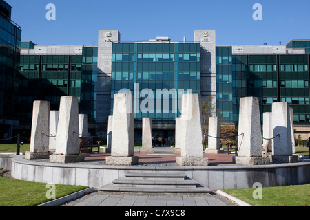 AIB Allied Irish Bank internationales Zentrum Hauptsitz, AIB Capital Markets bei Custom House Quay, Dublin, Irland. Stockfoto