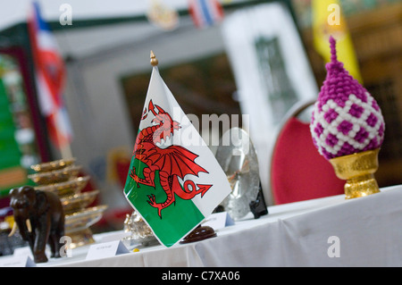 Thai Kulturtag Ereignis in der Brangwyn Hall in Swansea. Die jährliche Veranstaltung ist ein Fest der Kultur von Thailand. Stockfoto