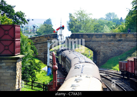 Bahnhof Goathland. Stockfoto