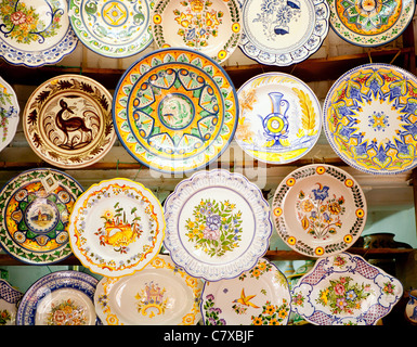 herkömmliche Keramikplatten in Valencia Ton Kunsthandwerk Stockfoto