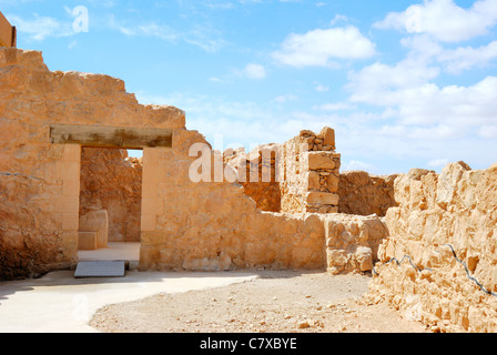 Ruinen der alten Festung Masada, Israel. Stockfoto