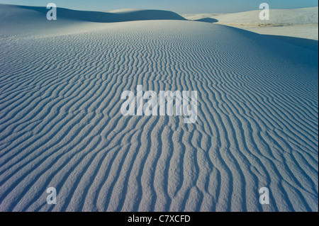 Wellen im Sand, White Sands National Monument, New Mexico, USA Stockfoto