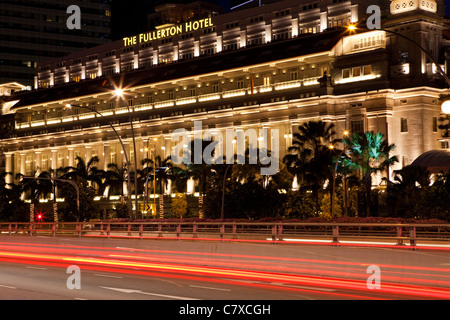 Das Fullerton Hotel, Singapore Stockfoto