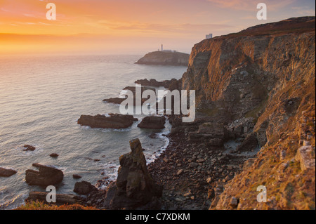 South Stack Leuchtturm Holyhead Anglesey. Stockfoto
