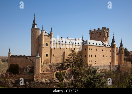 Alcázar de Castilla Leon España Segovia Spanien Stockfoto