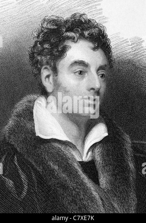 Robert Southey (1774-1843) auf Gravur von 1833. Englischer Dichter der romantischen Schule. Stockfoto