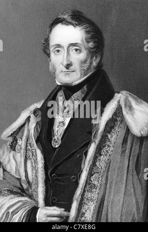 Thomas Hamilton, 9. Earl of Haddington (1780-1858) auf Kupferstich aus dem Jahr 1837. Britischer Politiker und Staatsmann. Stockfoto