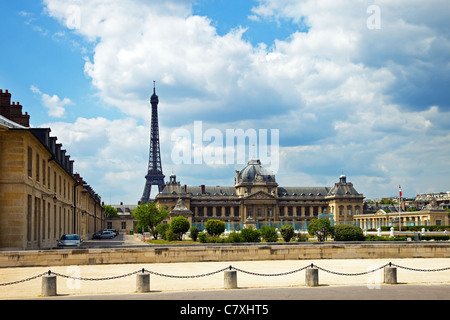 Die Ecole Militaire in Paris, Frankreich. Stockfoto