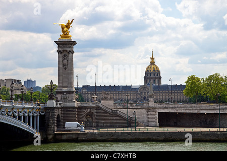 Die Ecole Militaire in Paris, Frankreich. Stockfoto