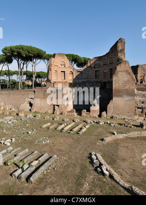 Stadion des Domitian Palatin Rom Italien. Stockfoto