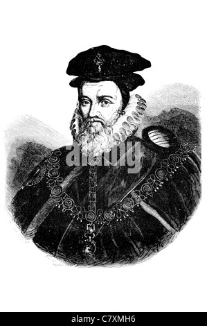 William Cecil 1. Baron Burghley 1521 1598 englische Staatsmann Chefberater Königin Elizabeth I Staatssekretär Stockfoto