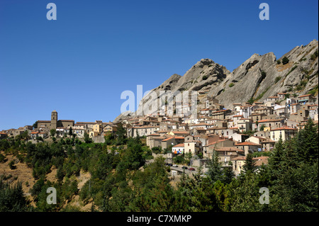 Italien, Basilicata, Regionalpark Dolomiti Lucane, Pietrapertosa Stockfoto