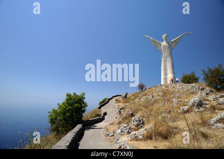 Italien, Basilicata, Maratea, Monte San Biagio, Redentore Stockfoto