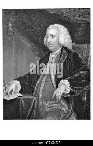 Henry Fox 1. Baron Holland Foxley 1705 1774 britischer Politiker Whig Staatssekretär für Krieg südlichen Zahlmeister zwingt Politic Stockfoto