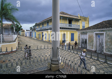 Kuba, Trinidad: Plaza Mayor Stockfoto