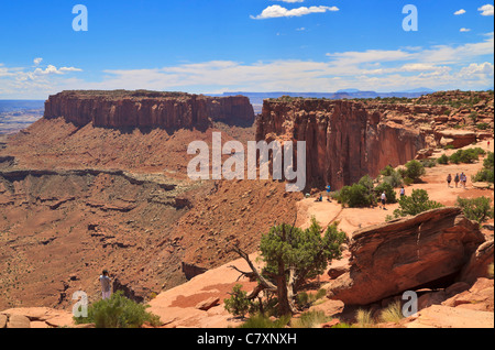 Candlestick Tower Overlook, Canyonlands National Park, Utah. Stockfoto