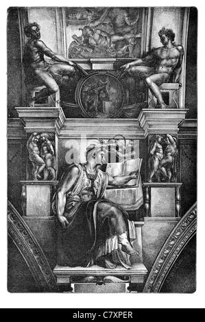 Sixtinische Kapelle Ayyubiden Sibylle Prophetin antike apollinischen Orakel Erythrae Michelangelo Stockfoto