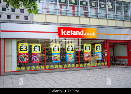 Island-Supermarkt UK Stockfoto