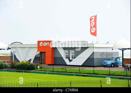 Scroby Sands wind Farm Besucherzentrum in great Yarmouth, England. Stockfoto