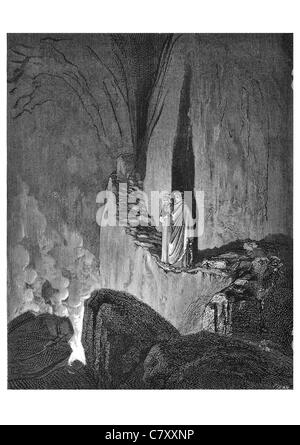 So begann der Führer, der markiert wie ich Blicke aufmerksame innerhalb dieser Ardours sind die Geister, die jedes eingehüllt in Beschränkung Feuer Stockfoto