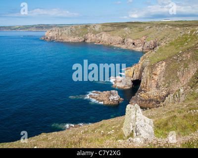 Küste bei Lands End Cornwall England UK Stockfoto