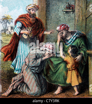 Bibel Geschichten-Illustration aus den Sprüchen von Solomon III Stockfoto