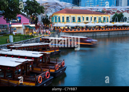 Clarke Quay, Singapur Stockfoto