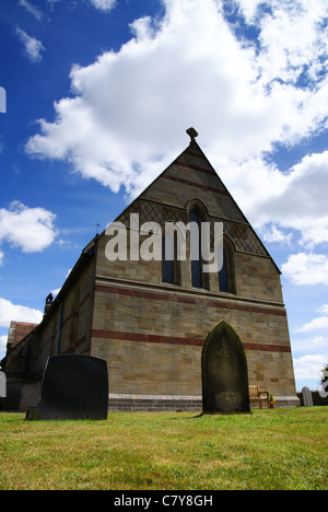 Der heilige Johannes der Evangelist Kirche Lyneal mit colemere Shropshire Stockfoto