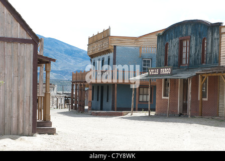 eines der Dörfer gebaut in der Wüste von Tabernas, Spanien für westliche Filme drehen Stockfoto