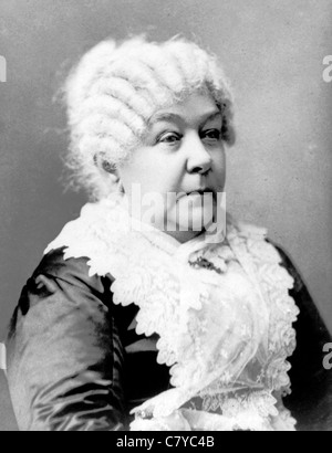 ELIZABETH STANTON (1815-1902) US-amerikanischer Sozialaktivist, vor allem auf Stimmen für Frauen Stockfoto