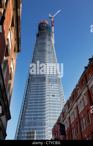 Der Shard Wolkenkratzer, Gebäude im Bau an der London Bridge, London, England Stockfoto