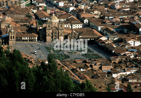 Peru, Cuzco, Plaza de Armas Stockfoto