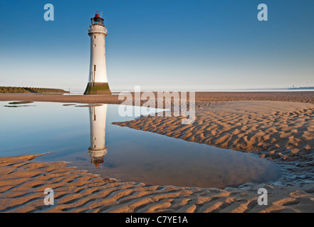 Barsch Rock Leuchtturm, New Brighton, Wirral, Merseyside, England, UK Stockfoto