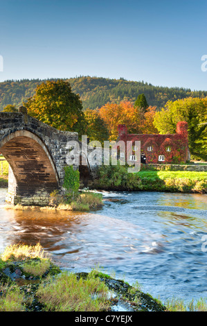 Pont Fawr, Tu Hwnt I'r Bont Teestuben & Flusses Conwy, Romanum, Conwy, Snowdonia, North Wales, UK Stockfoto