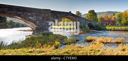 Pont Fawr, Tu Hwnt I'r Bont Teestuben & Flusses Conwy, Romanum, Conwy, Snowdonia, North Wales, UK Stockfoto