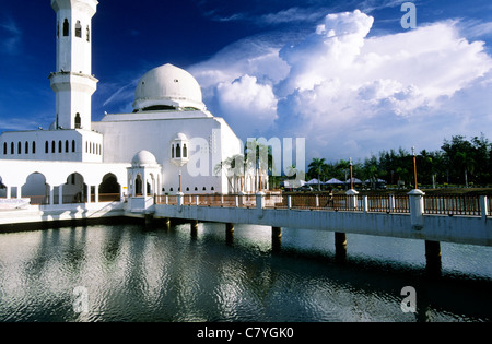 Kuala Terengganu Malaien schwimmende Moschee, Malaysia Stockfoto