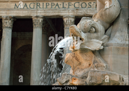 Pantheon-Brunnen Fontana di Pantheon Piazza della Rotonda Rom Stockfoto