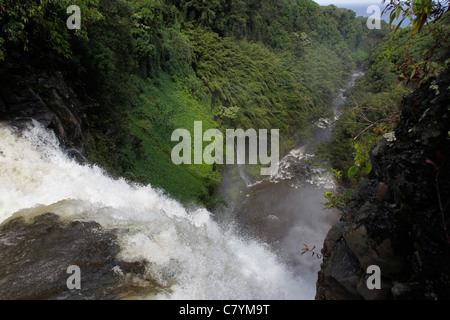 Haleakala National Park befindet sich in Kipahulu von Hana auf Maui. Die Pools O'heo Gulch sind bekannt als die 7 Heiligen Pools. Stockfoto