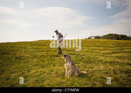 Bauern und Viehzüchter, Taleggio-Tal, Lombardei, Italien Stockfoto