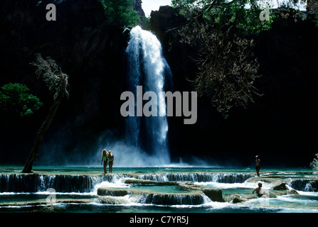 USA, Arizona, Grand Canyon, Havasu Wasserfall Stockfoto