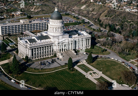 Kapitol von Utah - Salt Lake City, USA aus der Luft Stockfoto