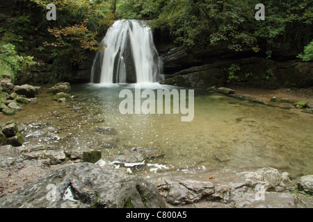 Wasserfall Janet Foss Wasserfall Yorkshire Dales malham Stockfoto