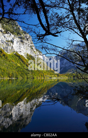 Gletschersee, Leopoldsteiner See, Österreich Stockfoto