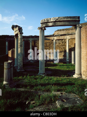 Italien, Latium, Tivoli. Villa Adriana, Ruinen Stockfoto