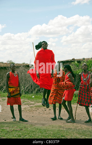 Maasai Mara Krieger Stockfoto