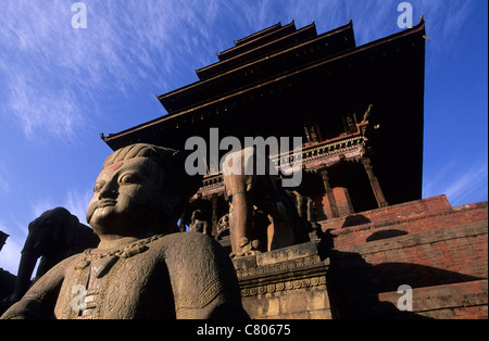Nepal, Bhaktapur. Nyatapola-Tempel Stockfoto