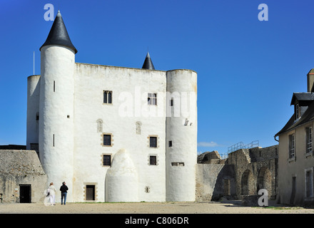 Die Burg Château de Noirmoutier in Noirmoutier En L' Ile auf der Insel Île de Noirmoutier, La Vendée, Pays De La Loire, Frankreich Stockfoto